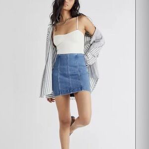 Free people we the free denim skirt size 6